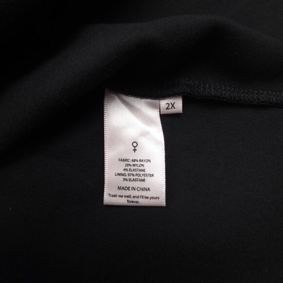 NEW Selkie Boleyn Dress Caviar Black Whimsigoth Coquette Lolita Romantic Goth 2X - Picture 6 of 6